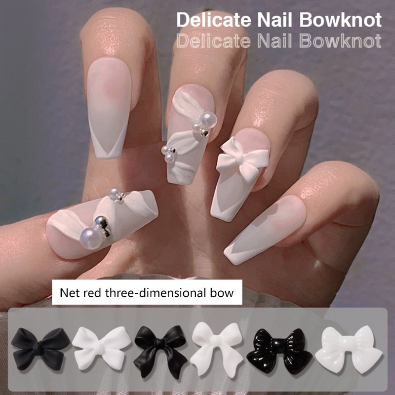 Charm Nơ Trang Trí Móng Tay 3D xinh xắn