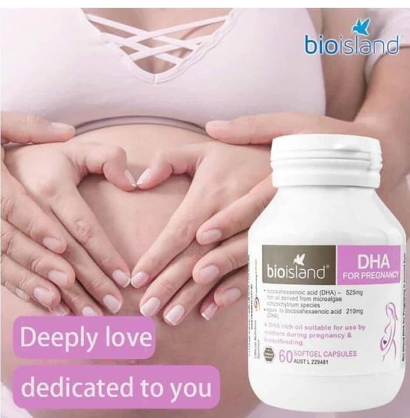 [FREE SHIP] DHA BẦU BIO ISLAND ÚC 60v