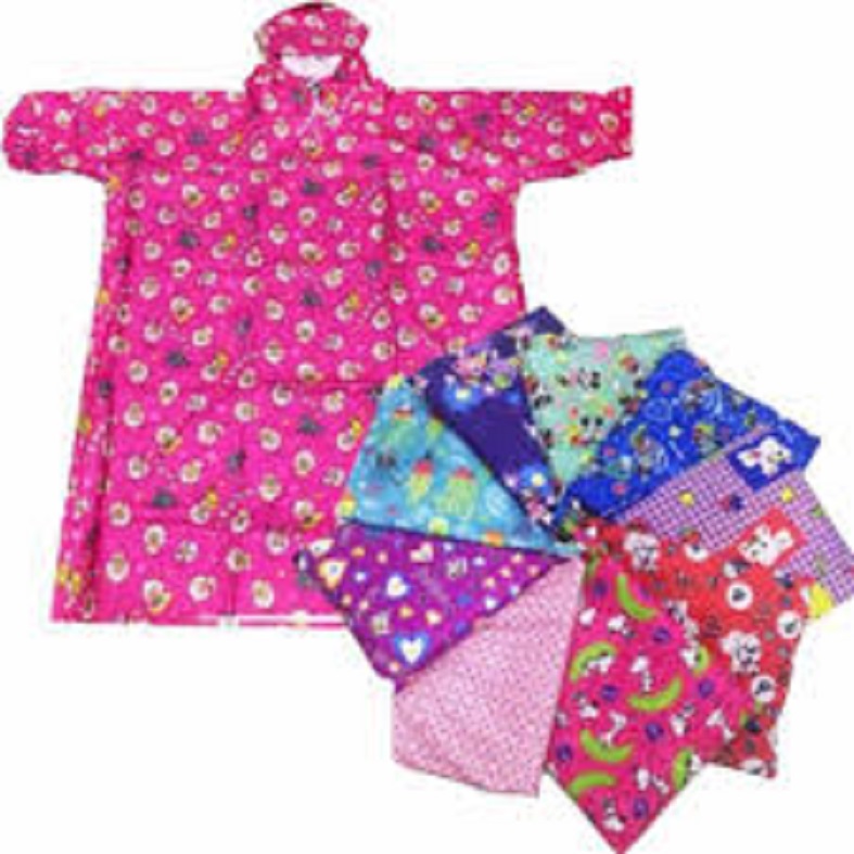 Áo Mưa Trẻ Em Vải Dù Bít 2 bên Size 10 ( Bé từ 6 đến 10 tuổi )