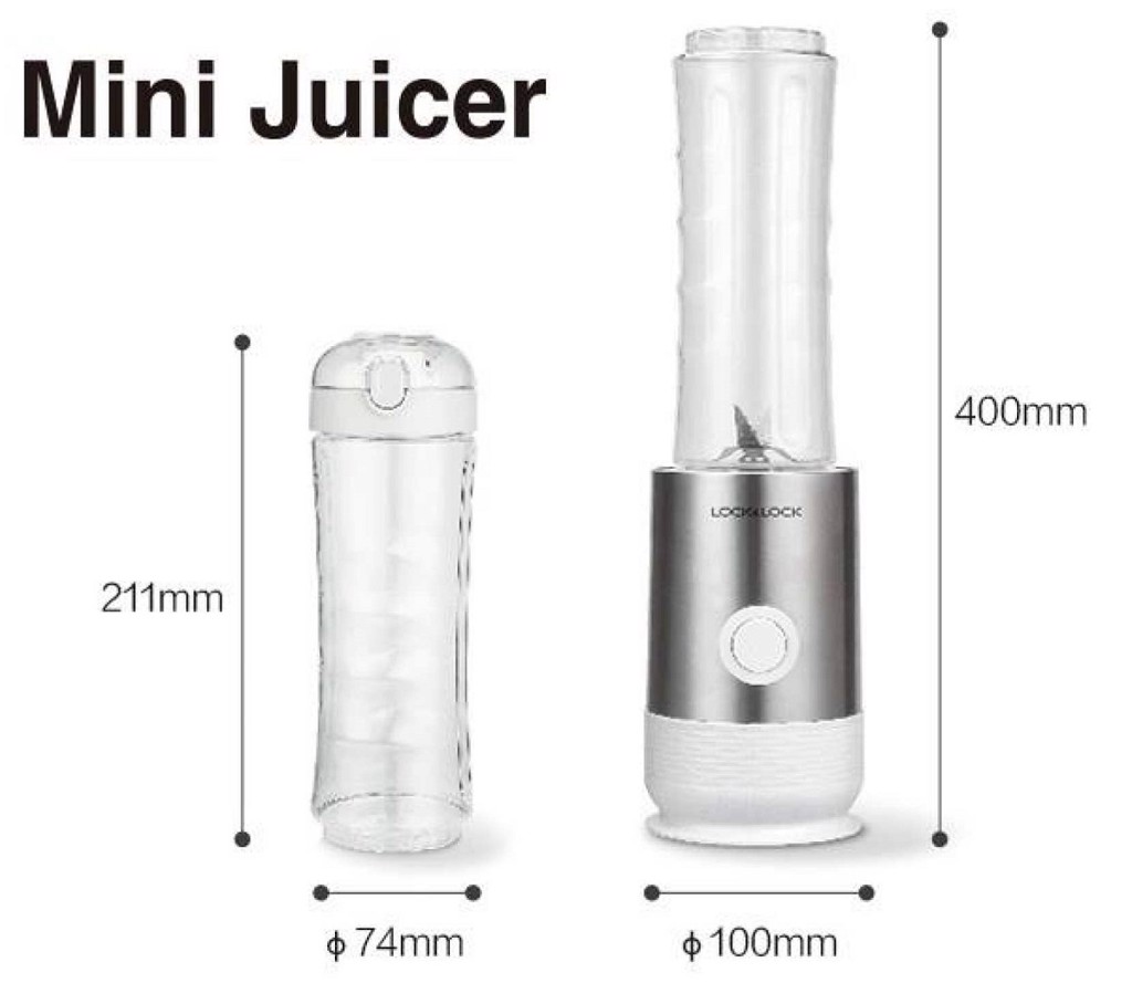 Máy xay sinh tố mini cầm tay Lock&Lock EJM241 600ml