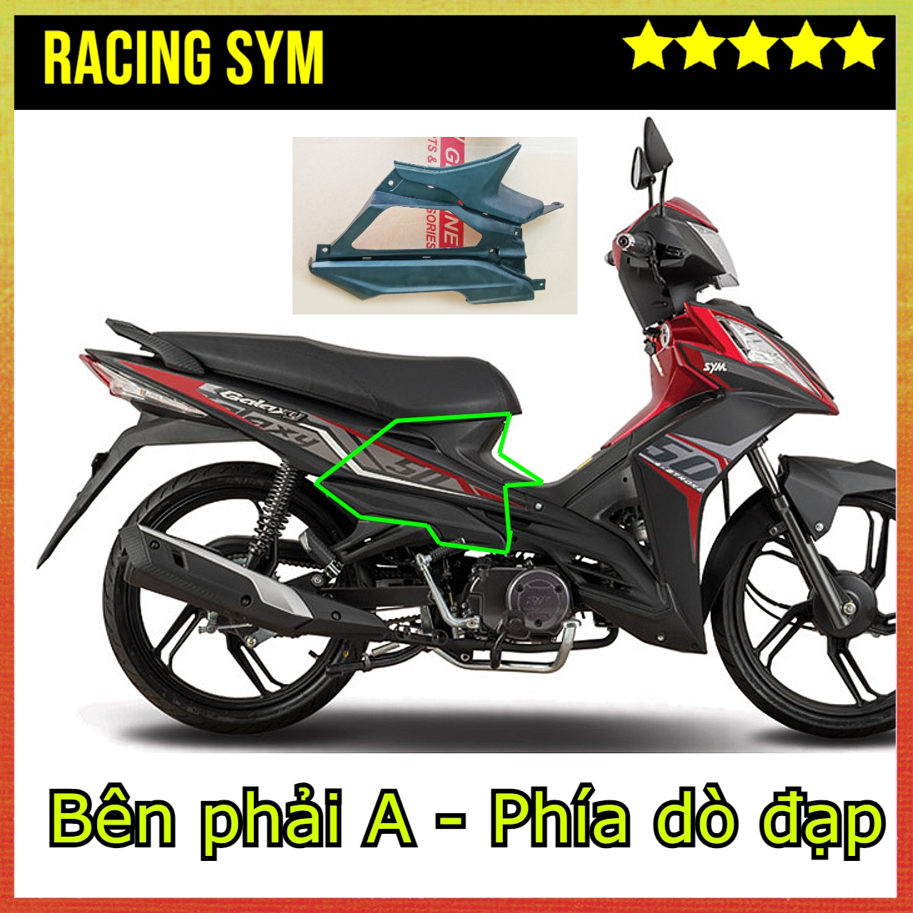 Ốp sườn xe Galaxy 50cc Chính Hãng SYM