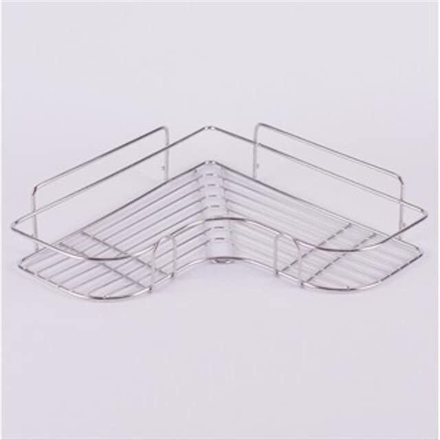 (Tặng 2 Miếng Dán Dài ) Kệ Góc INOX Dán Tường Siêu Chắc