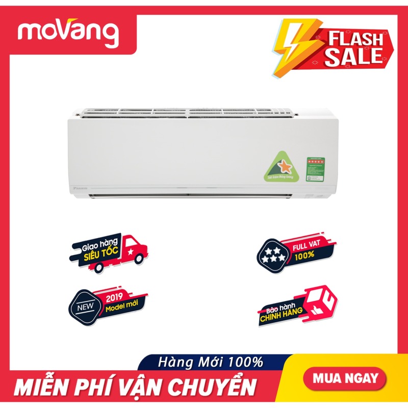 Máy lạnh Daikin Inverter 1.0 HP ATKC25UAVMV(2019) - Loại máy:Điều hoà 1 chiều - Chế độ làm lạnh nhanh:Powerful