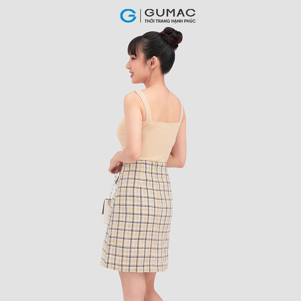 Chân váy phối nút VC12069 thời trang GUMAC