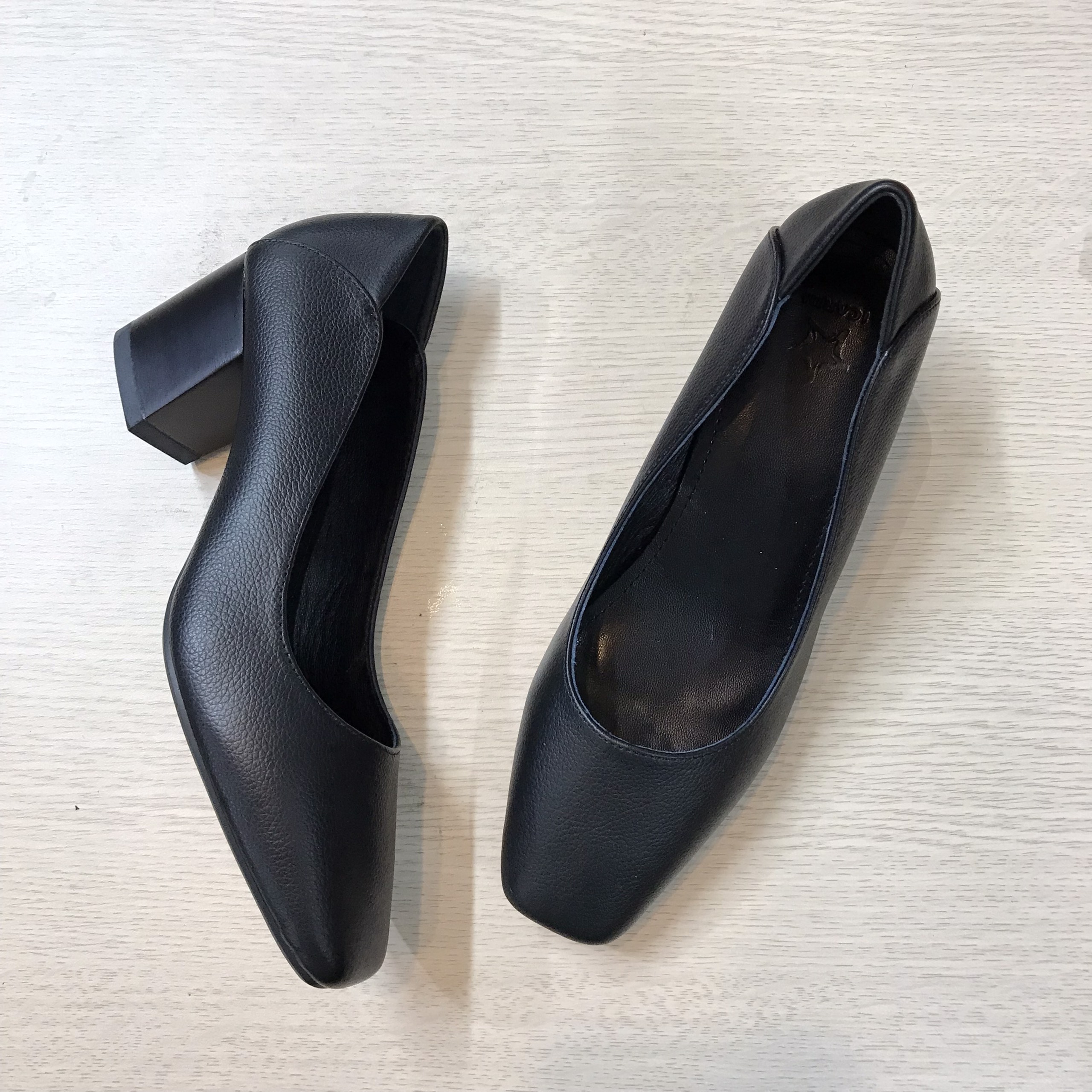 Giầy Cao Gót Nữ 5CM Da Thật VNXK