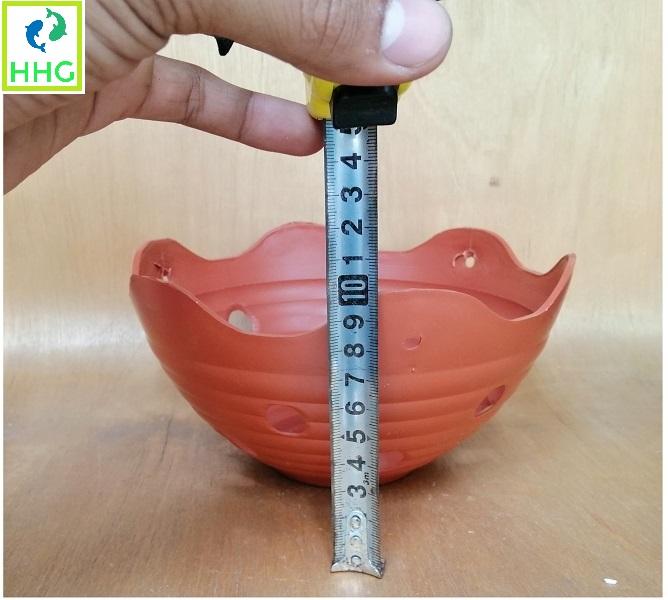 5 CHẬU GIẢ GỐM LƯỢN SÓNG TRỒNG LAN FI20