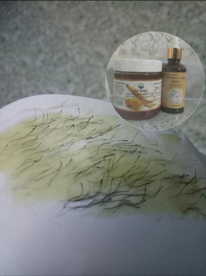 Sáp Wax Nhân Sâm Mật Ong SHINY Handmade 350g < Tặng kèm giấy , que gạt >