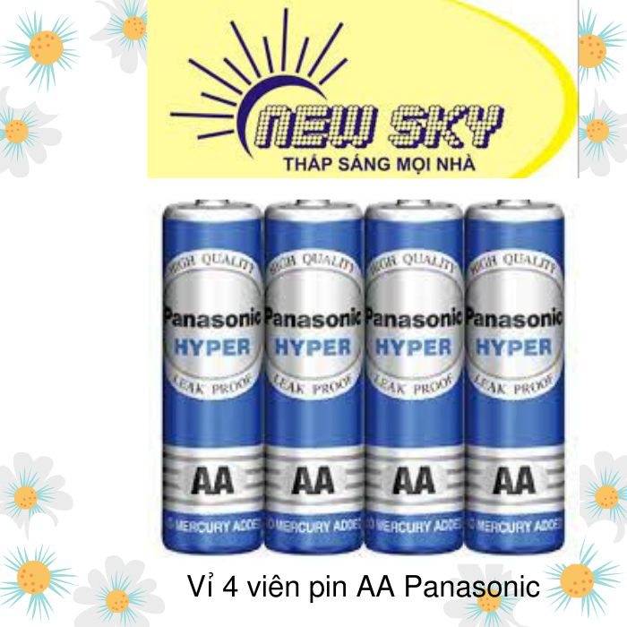 1 vỉ 4 viên pin AA Panasonic