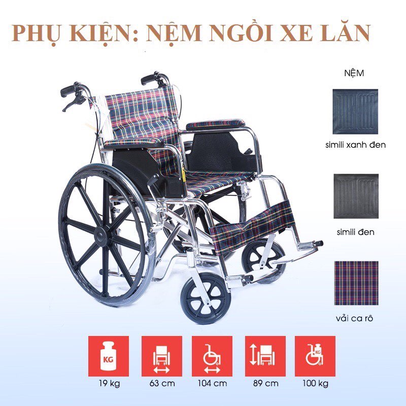 xe lăn cho người già người bệnh