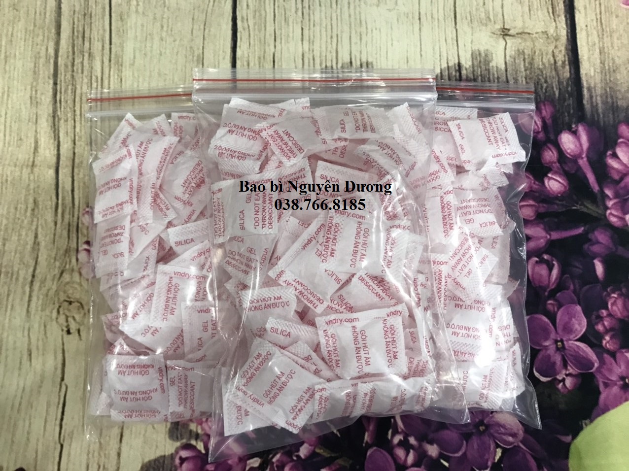 100 gram Hạt hút ẩm đỏ 1gr (100 gói)
