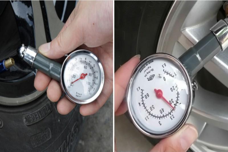 Đồng hồ đo áp suất lốp xe máy ô tô