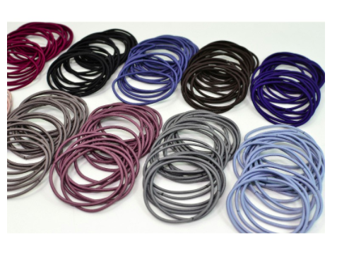Combo 100 chun buộc tóc nhiều màu, 100 dây buộc tóc