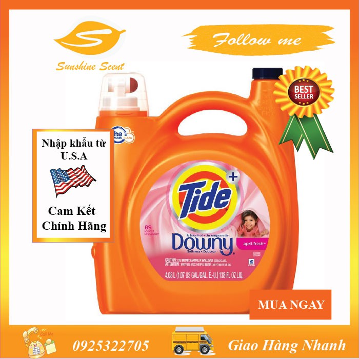 NƯỚC GIẶT TIDE APRIL FRESH (4.08ml)