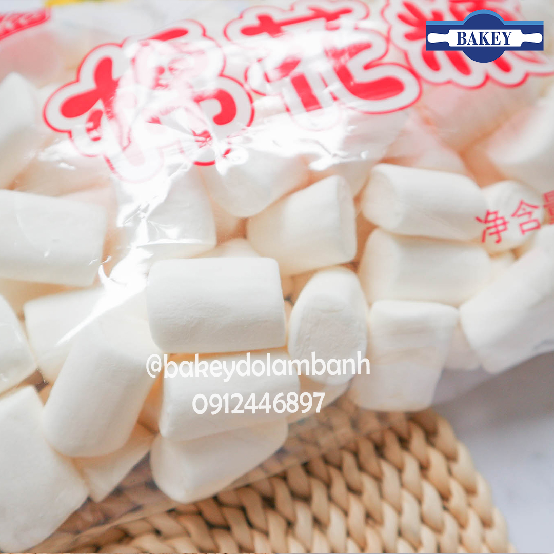 Kẹo xốp trắng marshmallow Erko ít đường 500g