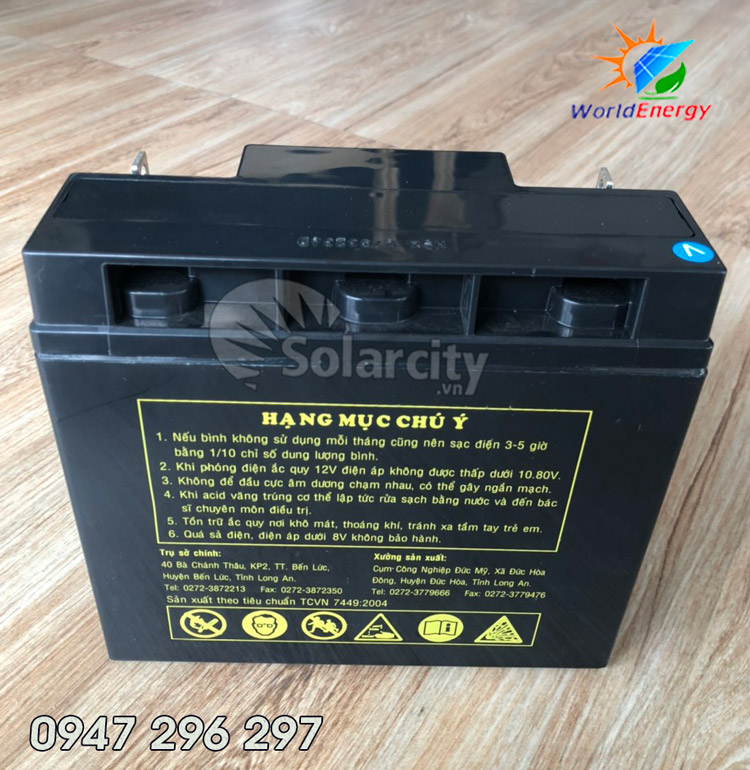[HCM]Ắc quy Globe 12V-20Ah