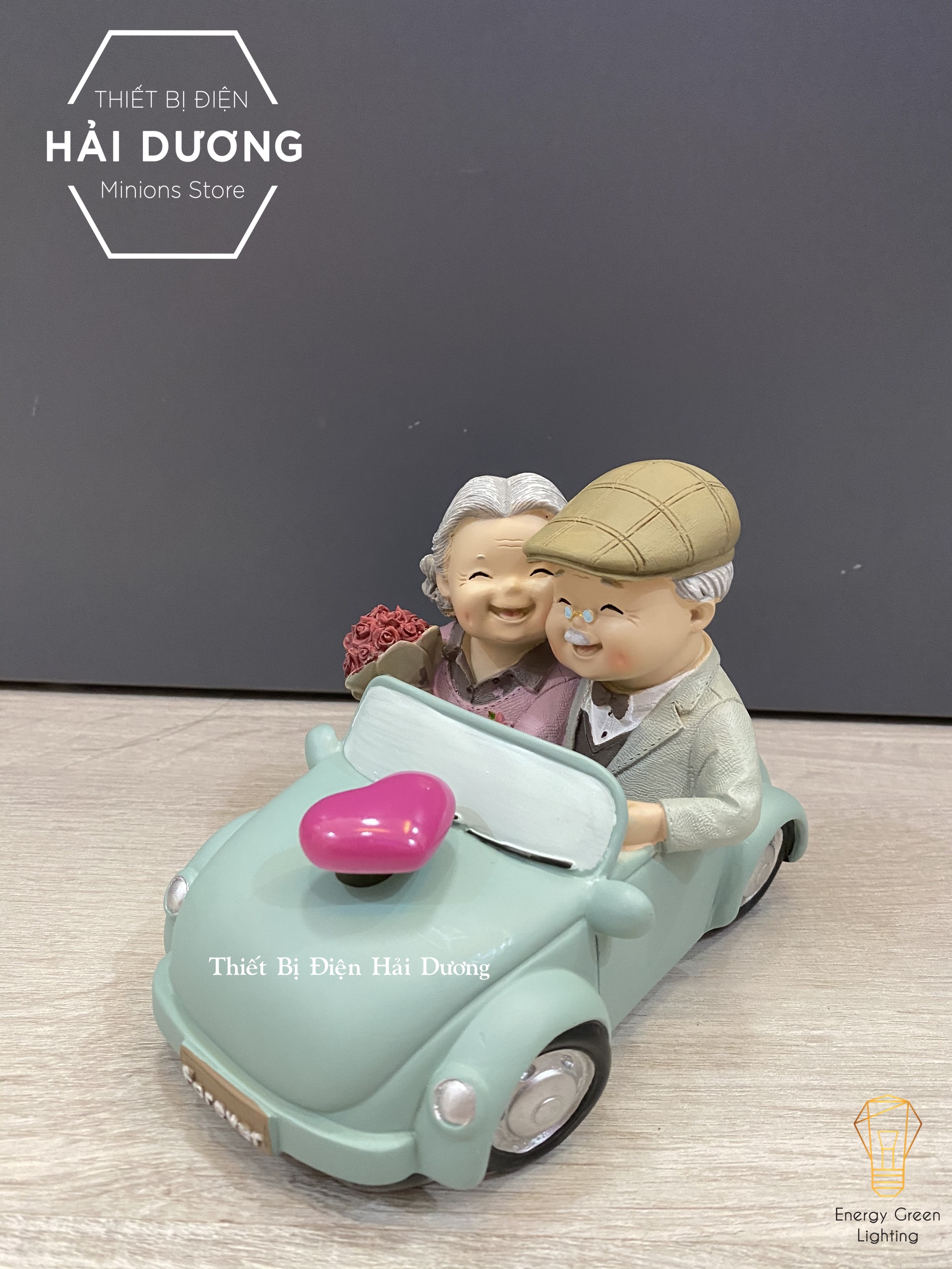 Đèn ngủ trang trí - Mô Hình Ông Bà - Quà tặng ý nghĩa - trang trí căn phòng vintage siêu dễ thương tiết kiệm giá rẻ - Có Video