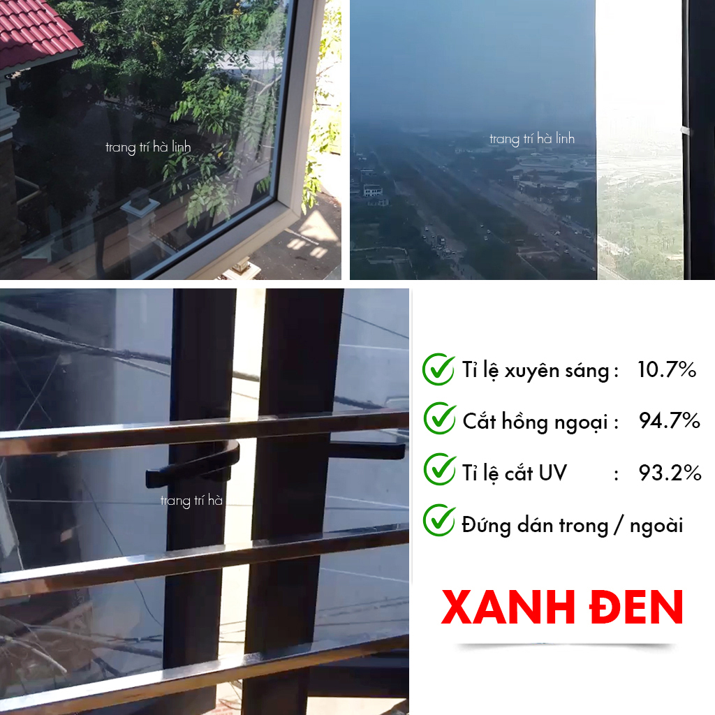 Film reflective sunscreen insulation window door glass Blue beautiful ocean cheap