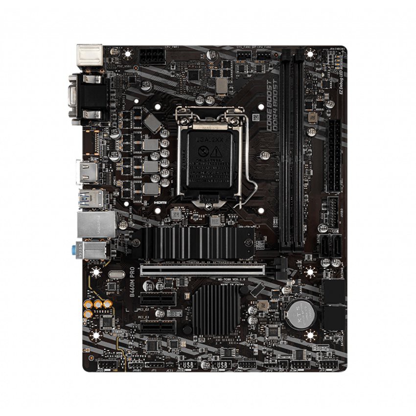 Mainboard MSI B460M PRO (Intel B460 Socket 1200 m-ATX 2 khe RAM DDR4)
