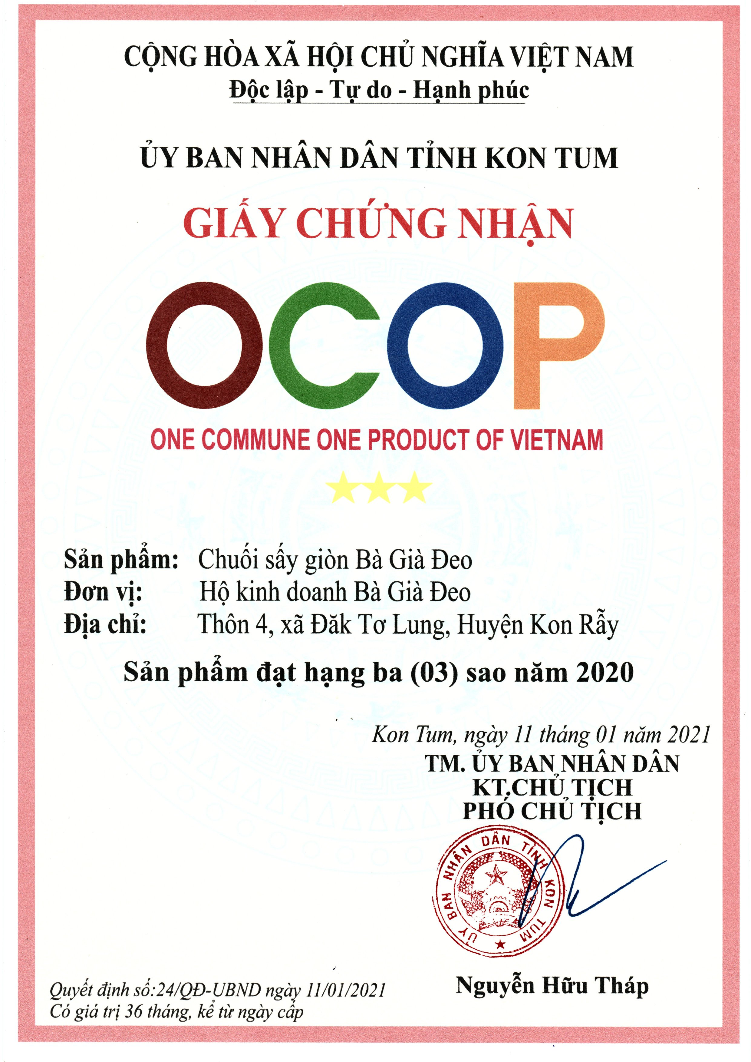 CHUỐI SẤY GIÒN BÀ GIÀ ĐEO _ TÚI 200Gr