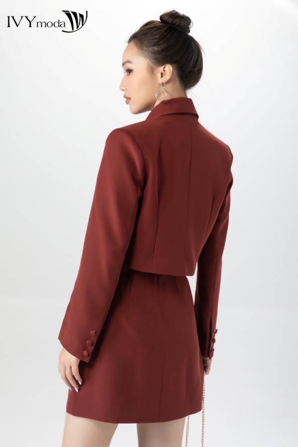 Áo vest dạ dáng ngắn IVY Moda MS 67B9010
