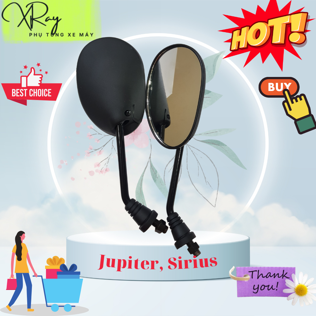 Gương xe máy Jupiter, Sirius( Giá 1 đôi)