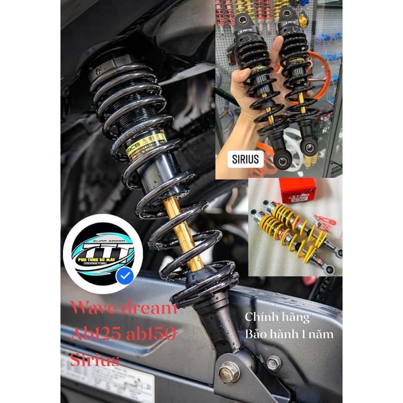 [HCM]Phuộc sau RCB wave sirius chân nhôm mẫu C chính hãng RACING BOY