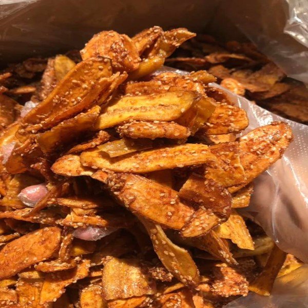 1kg Chuối mè sấy giòn loại ngon