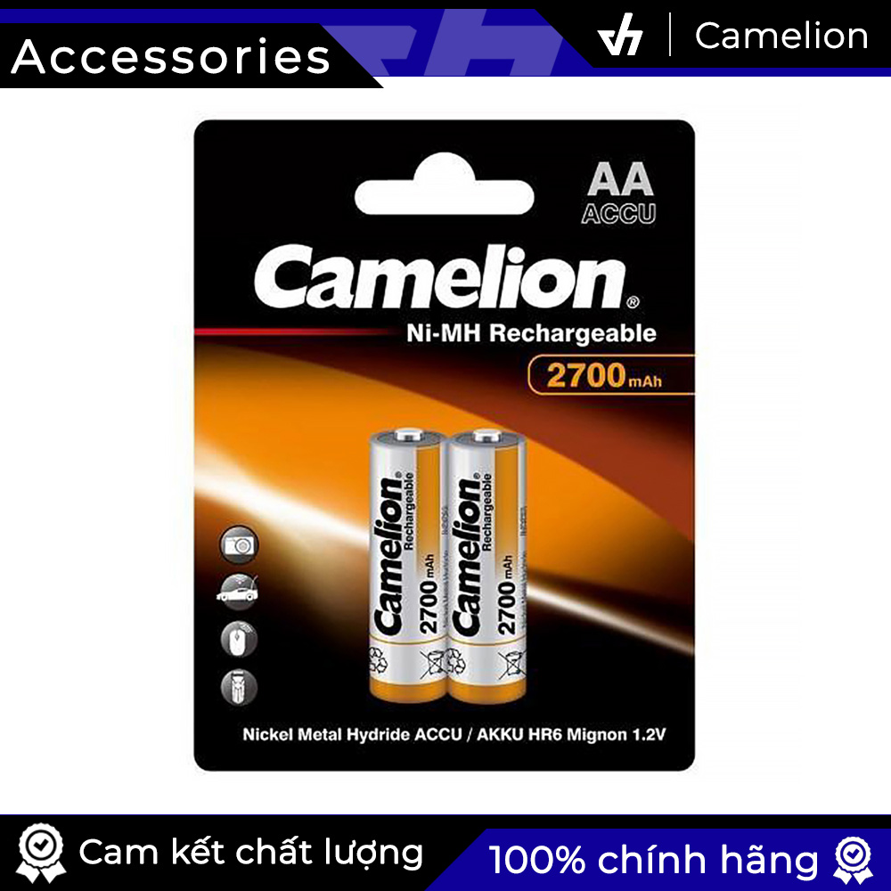 Combo sạc Camelion 1010B kèm 4 pin AA 2700mAh mẫu mới