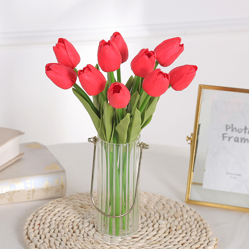 HOA GIẢ TULIP PU GIỐNG THẬT ĐẾN 99%