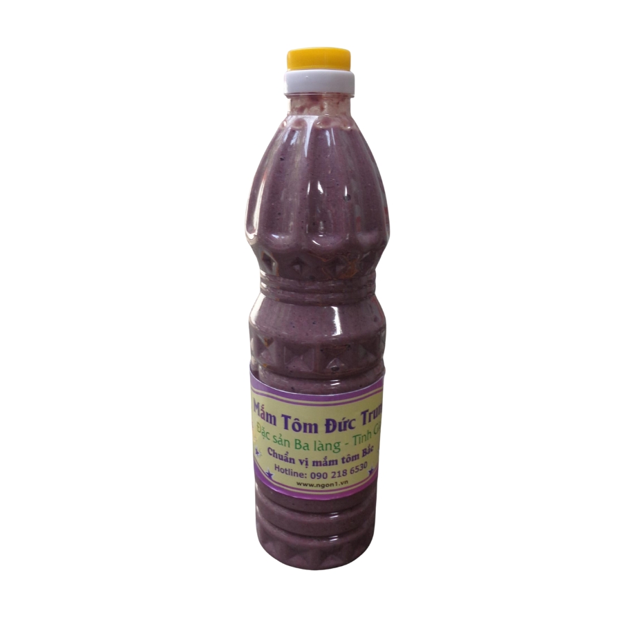 Mắm tôm Ba Làng Thanh Hóa loại đặc biệt NGON1 (chai 1l chuyên dùng nhà hàng)