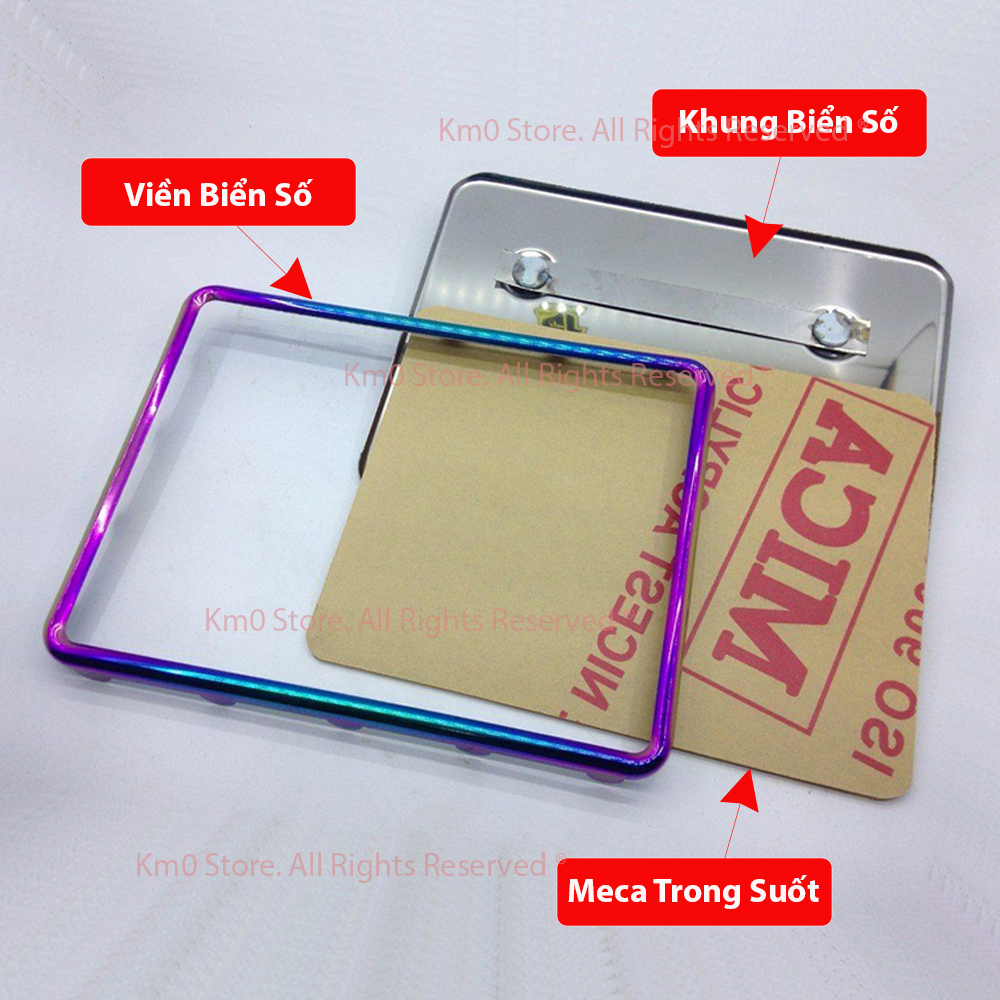 Bộ Khung Biển Số Xe Máy Inox LOẠI ĐẶC BIỆT