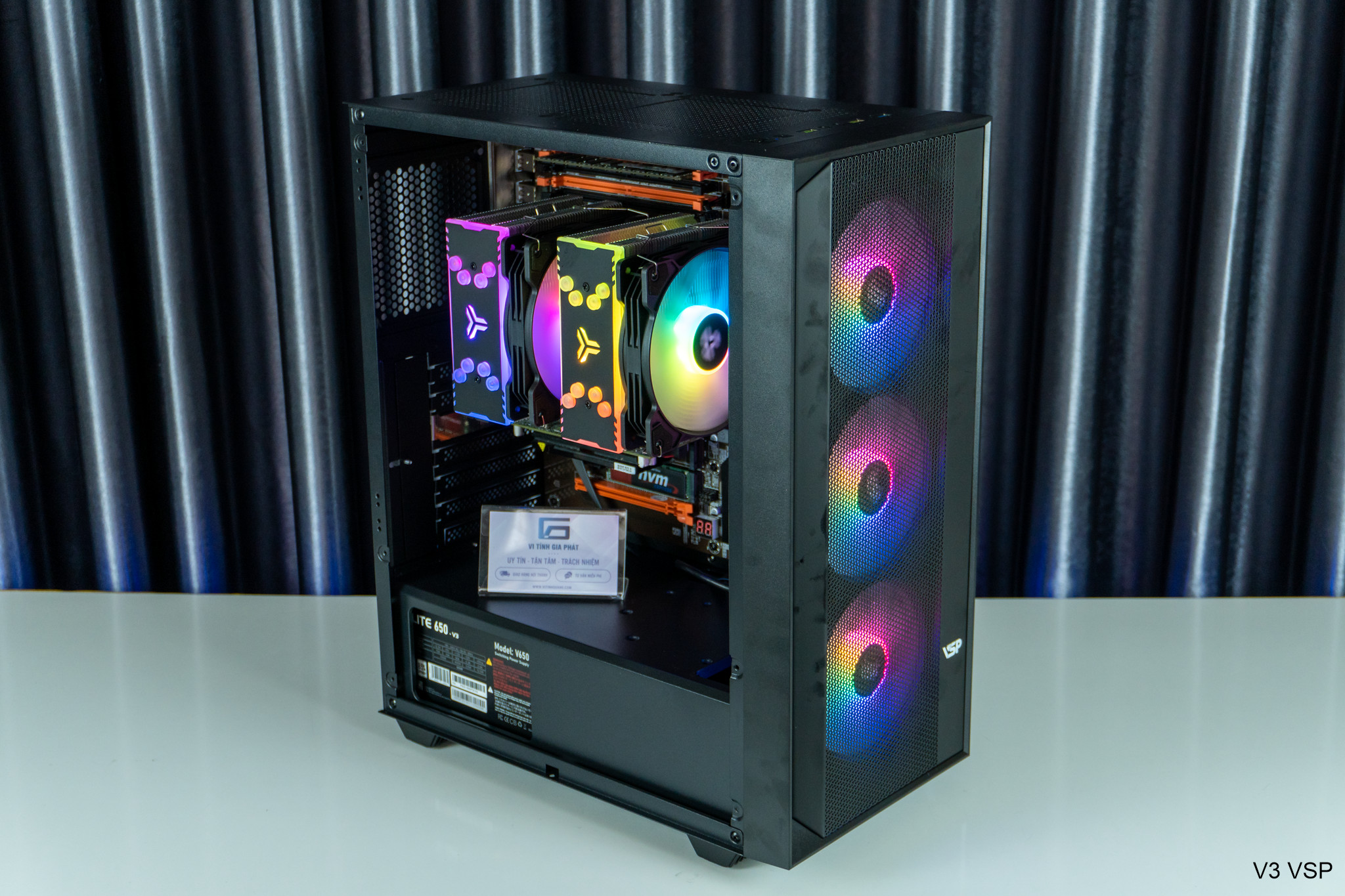 Vỏ Máy Tính / Case VSP FA01 / V3 Full ATX lắp Main thường, Main Dual Xeon (Chưa bao gồm Fan Case và các linh kiện khác)