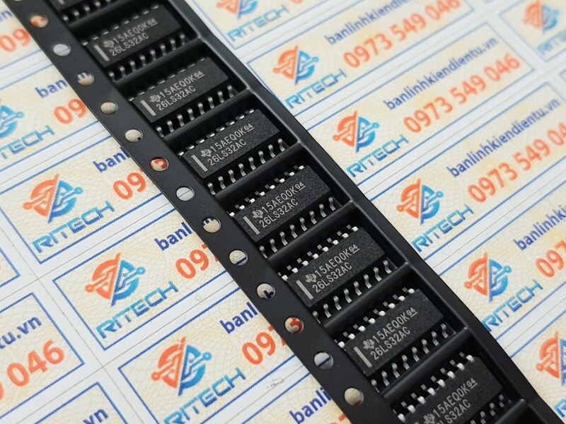 Combo 3 chiếc 26ls32ac, am26ls32acdr ic chuyên dụng sop-16 3.9mm