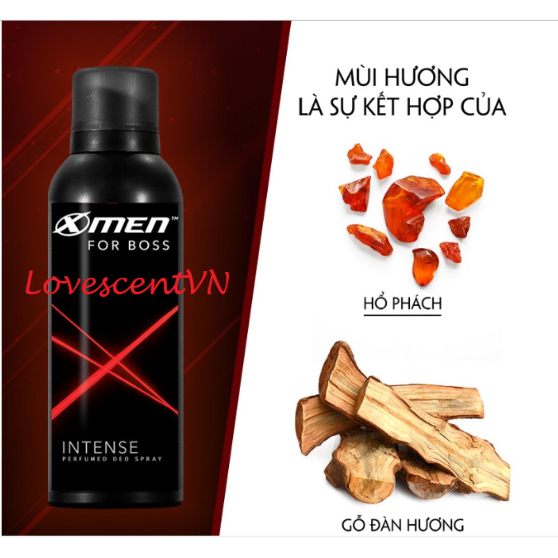[HCM]Xịt nước hoa Pháp toàn thân body Xmen Intense