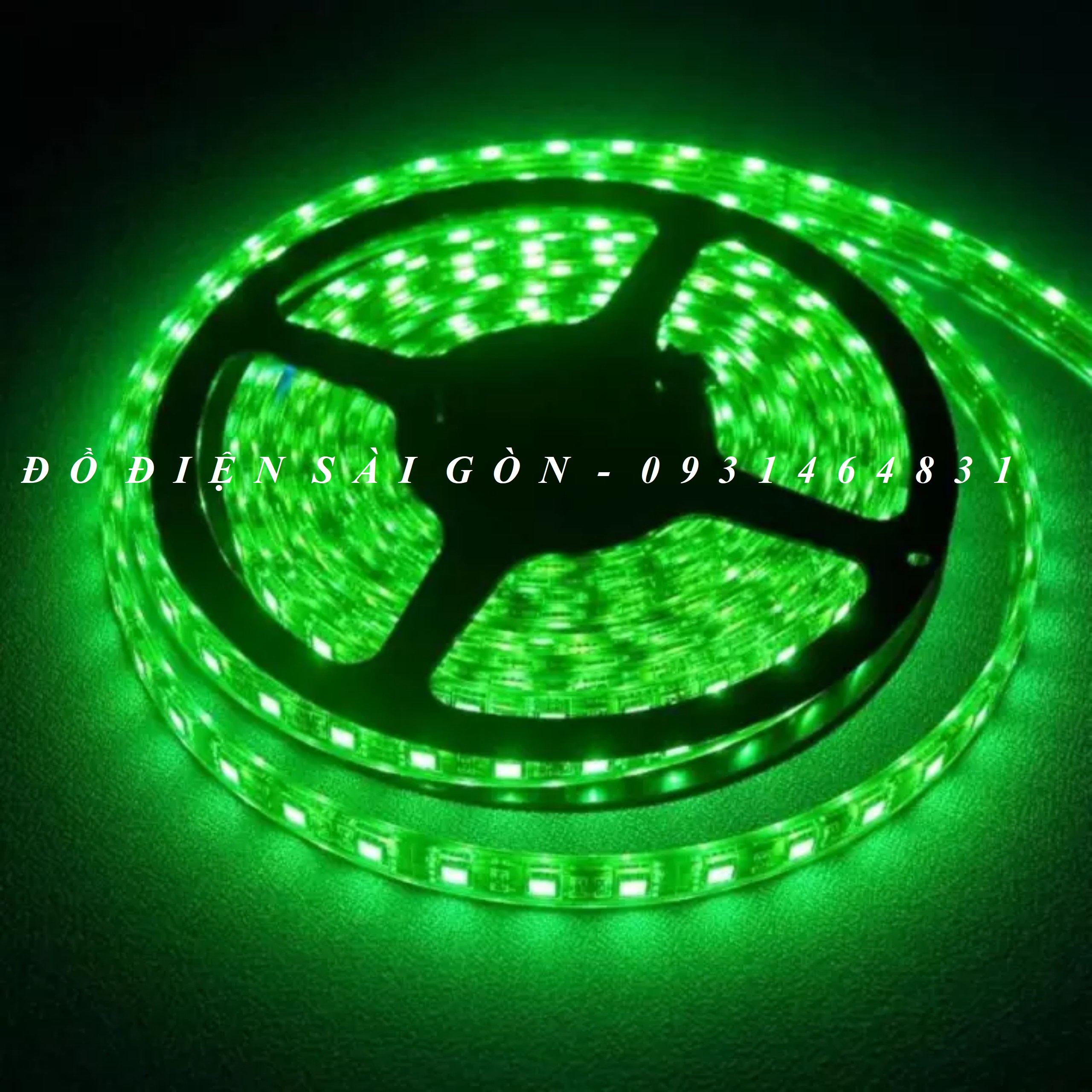 Cuộn led dây dán 5m đủ màu 12v 5050 phủ silicon chống nước
