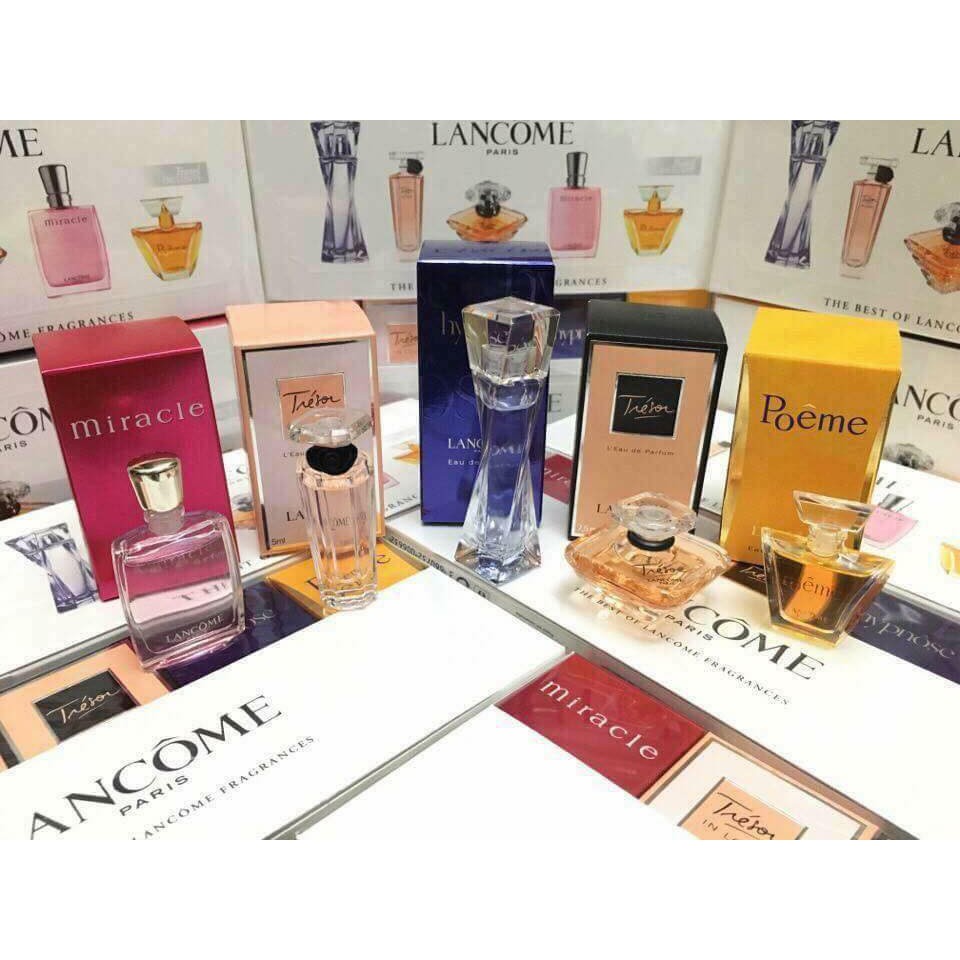 Set nước hoa lancome mini  5 chai