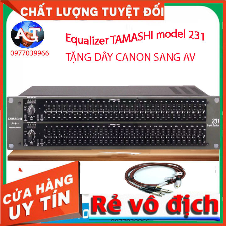 lọc xì equalizer cao cấp DBX 231 - TẶNG 2 dây CANON