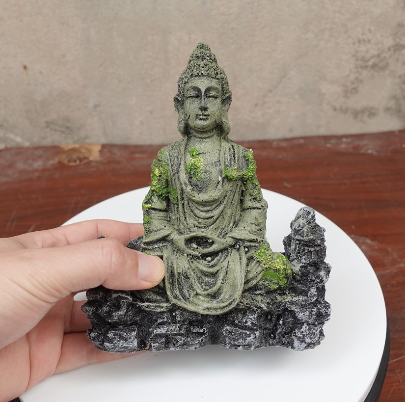 Phụ kiện trang trí bể cá: Mẫu tượng phật