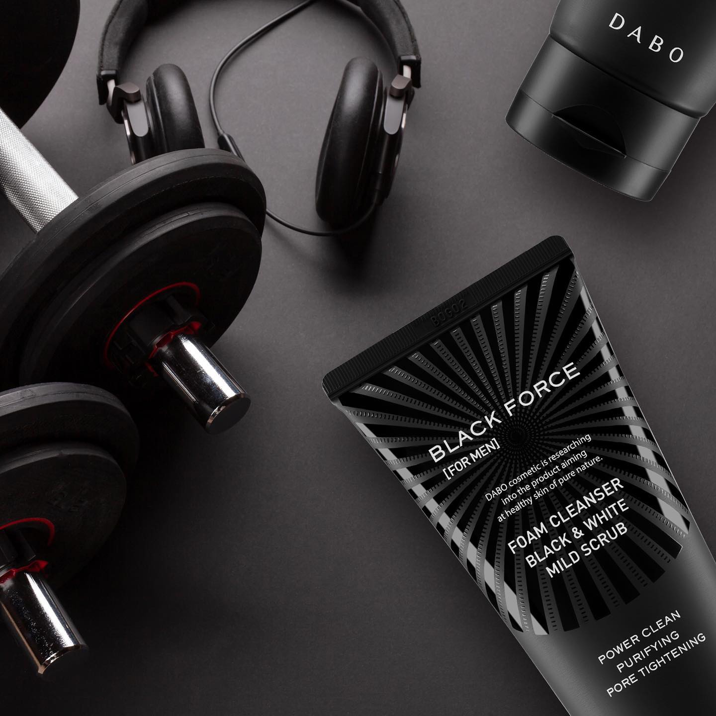 Sữa rửa mặt cao cấp cho nam DABO Black Force For Men 120ml