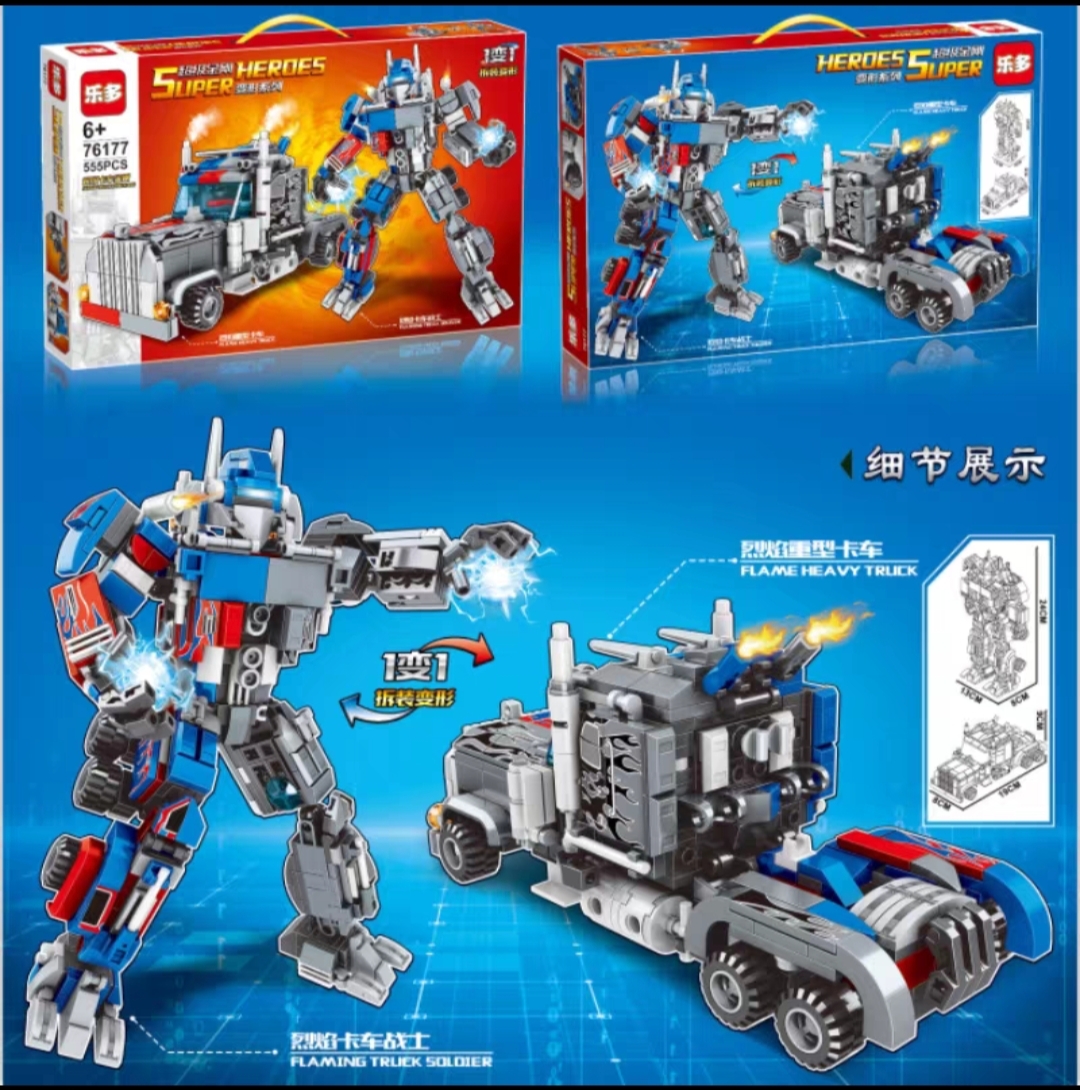 Đồ Chơi Lắp Ráp Kiểu Lego Mô Hình Robot Transformers Đại Chiến Optimus Prime