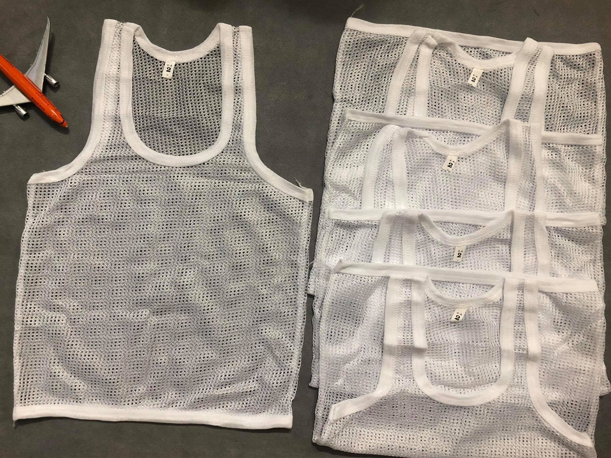 [HCM]combo 5 áo lưới trắng cho bé