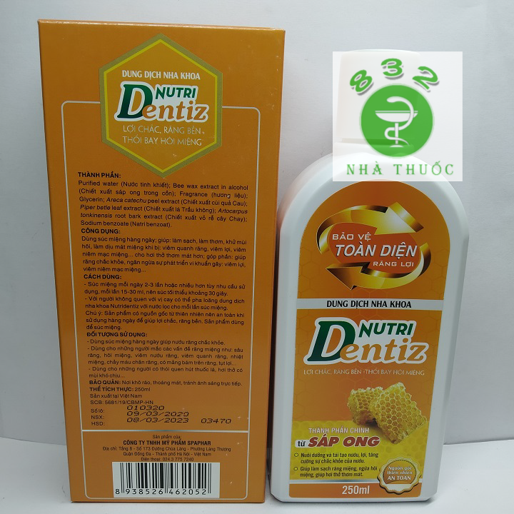 Dung dịch nha khoa NutriDentiz 250ml