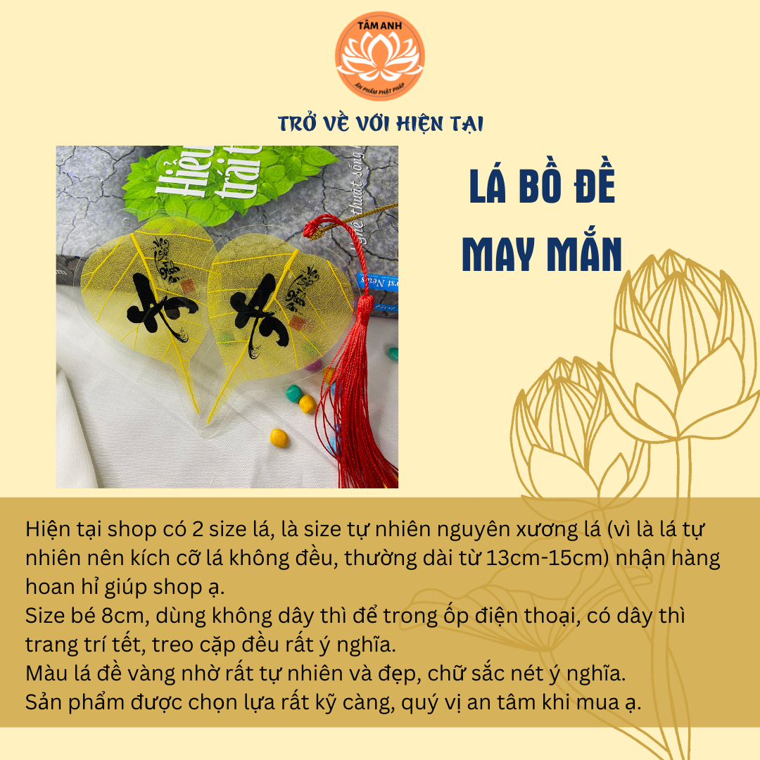 Lá bồ đề thư pháp cầu bình an may mắn nhiều mẫu