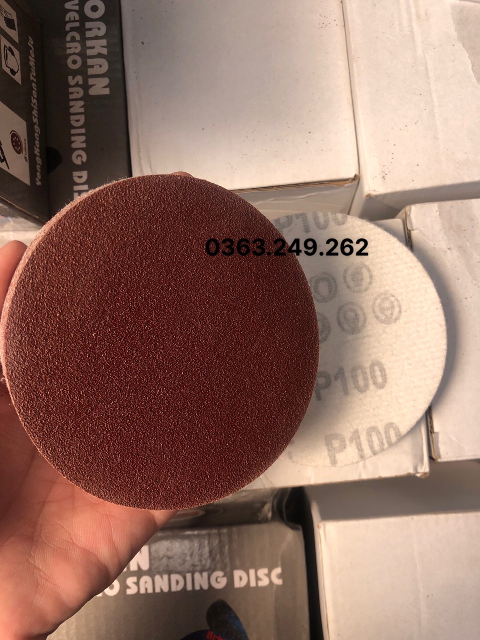 10 tờ nhám tròn phi 100mm đủ số
