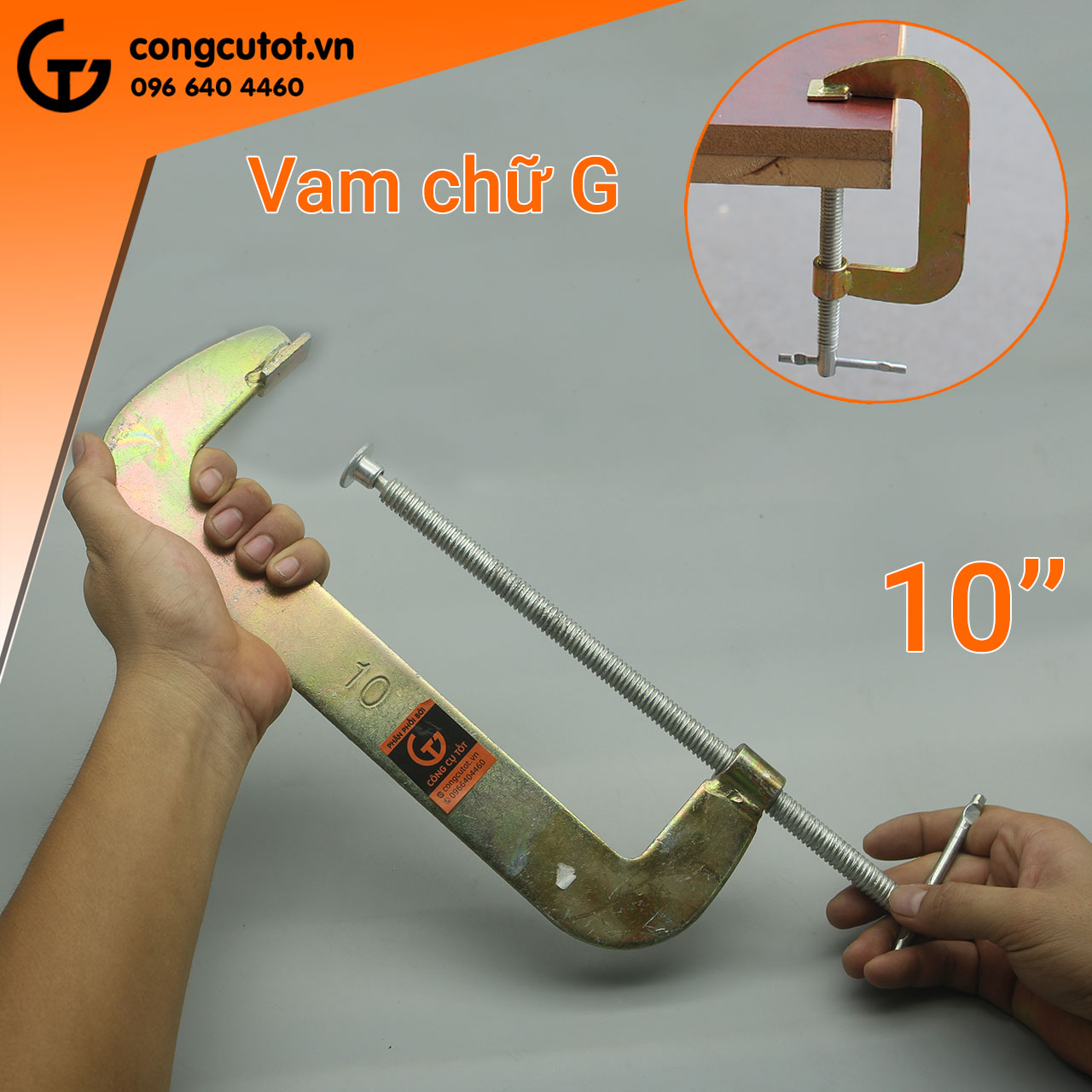 Vam chữ C - Cảo chữ C 2 - 12 inch