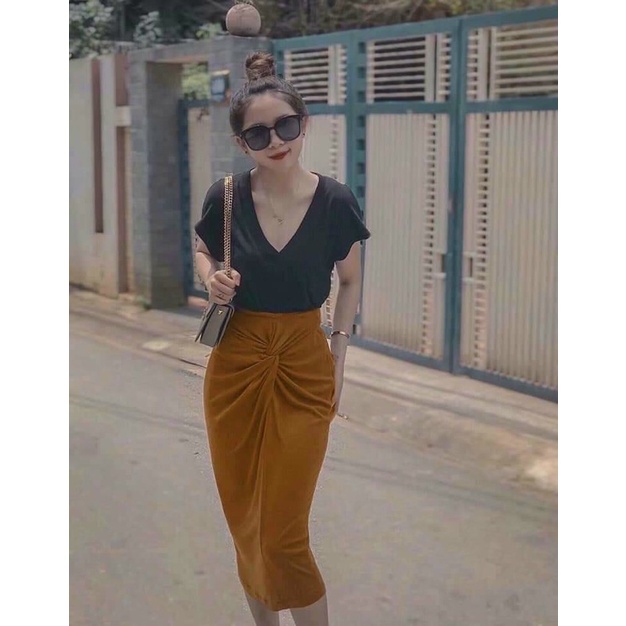 Sỉ Áo thun cổ tim