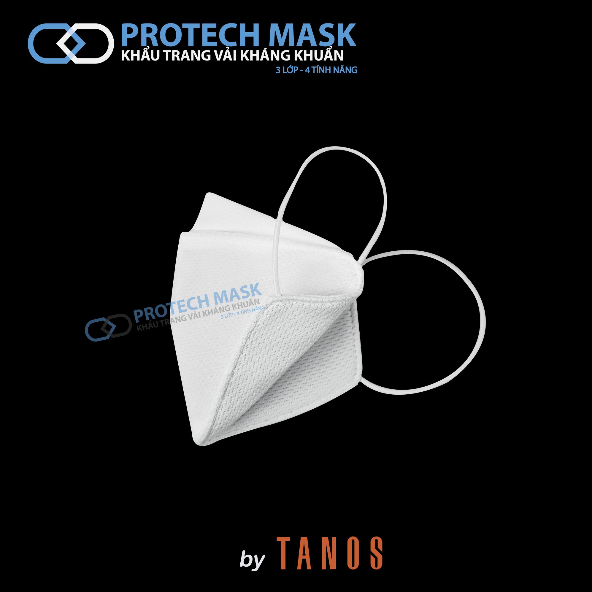 KHẨU TRANG VẢI KHÁNG KHUẨN - PROTECH MASK