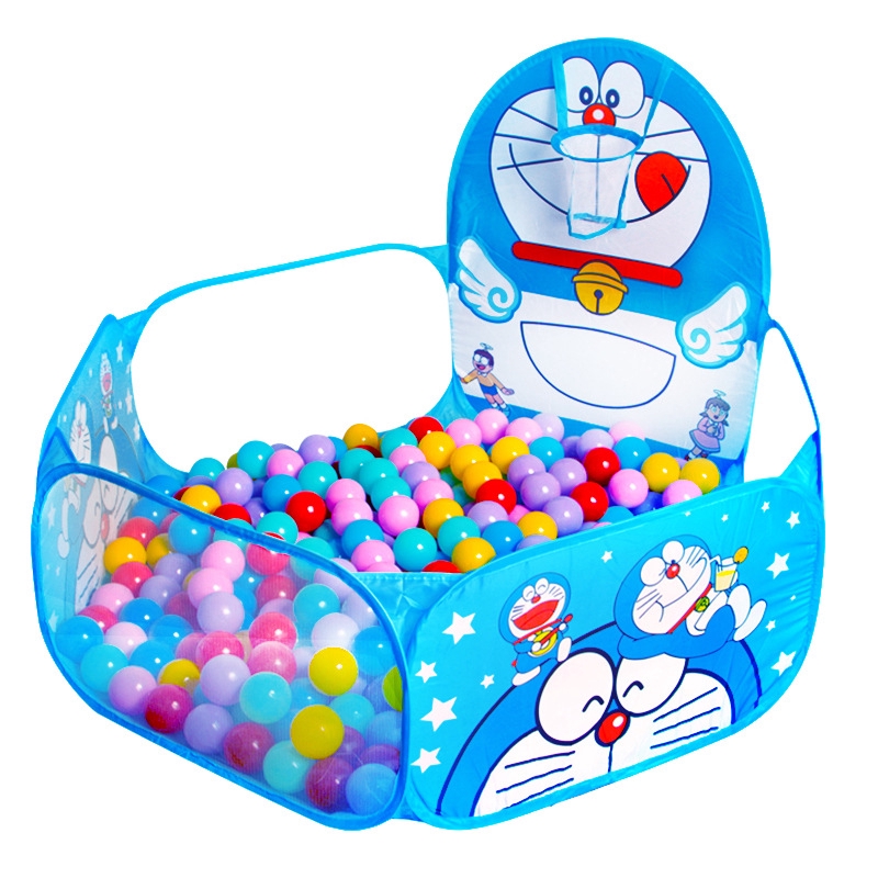 Trẻ Em Dương Bể Bóng Lều Vui Chơi Trẻ Em Doraemon Có Thể Đúc Bóng Rổ Bể Bé