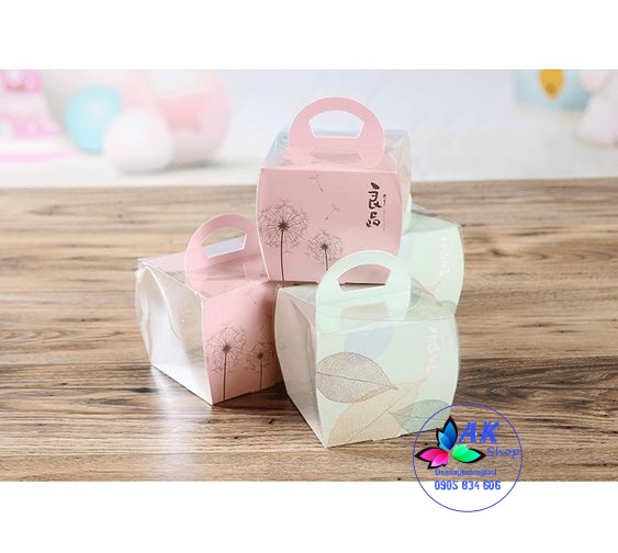 SET 5 HỘP BÁNH MICA MINI SIZE 10CM