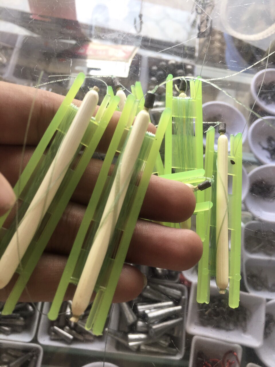 Combo 5 bộ dây phao bắp lưỡi câu cá rô , cá trê (Nhiều size)